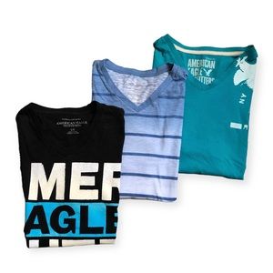 ‼️ Lot 4 Sale ‼️ 3 V-Neck, Mens, American Eagle, Size L